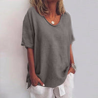 CALLIE™ – Comfy Loose Fit Top - Dark Grey