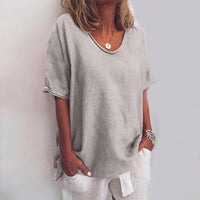 Callie™| Comfy Loose Fit Top | Relaxed Style Meets Everyday Comfort - Grey