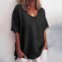 CALLIE™ – Comfy Loose Fit Top - Black