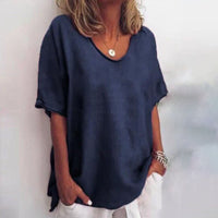 CALLIE™ – Comfy Loose Fit Top - Navy Blue