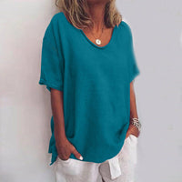 CALLIE™ – Comfy Loose Fit Top - Sea Blue
