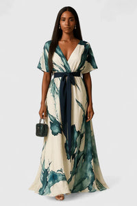 Xavrynah | Sophisticated Women Maxi Dress - Green