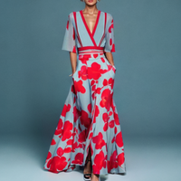 Layla™ | Elegant Viscose Dress - Red