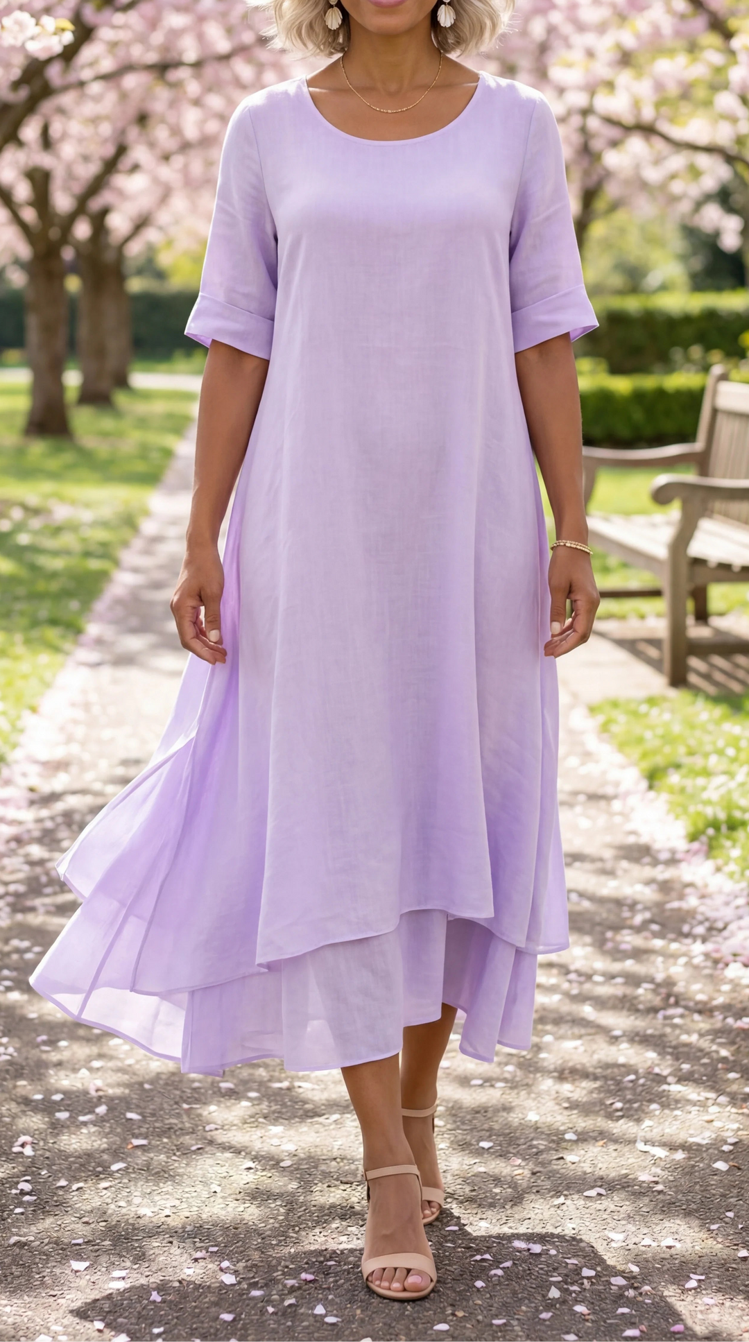 Aria Fluid Tiered Maxi Dress
