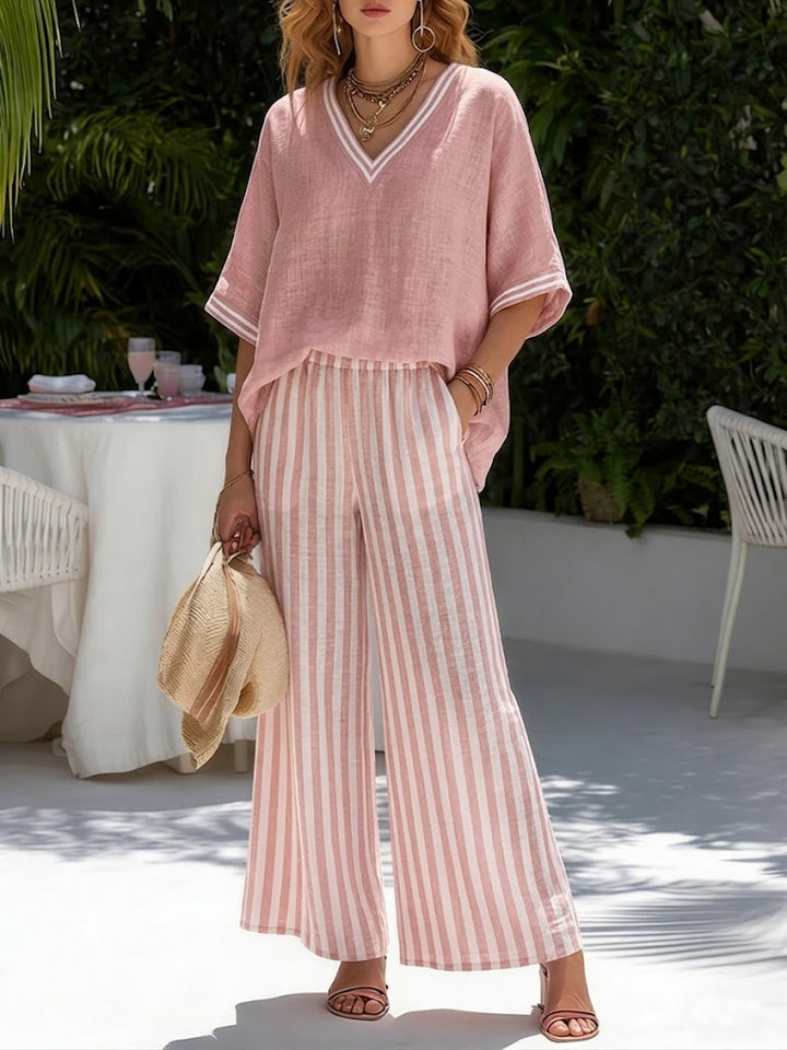 Phyllis | Striped Two-Piece Co-ord Set