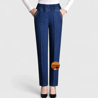 Floralyssa | Comfortable Pants - Dark Blue (Winter thickness)