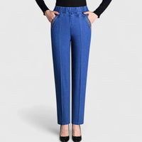 Floralyssa | Comfortable Pants - Light Blue (Normal thickness)