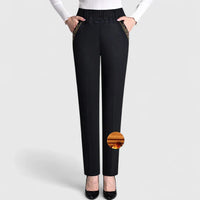 Floralyssa | Comfortable Pants - Black (Winter thickness)