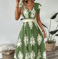 Canda - Elegant Maxi Dress (Restocked) - Green