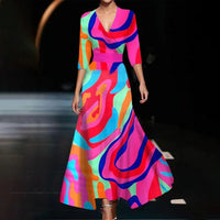 Aria™ | Chic Dress with Floral Print - Pink