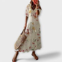 Savannah | Elegant Women Maxi Dress - Beige
