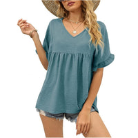 ARDELLA™ - Easygoing Casual Loose Fit Top - Blue