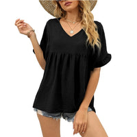 ARDELLA™ - Easygoing Casual Loose Fit Top - Black